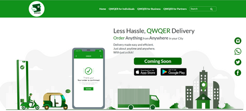 QWQER.PK project visual from the Kaspar portfolio